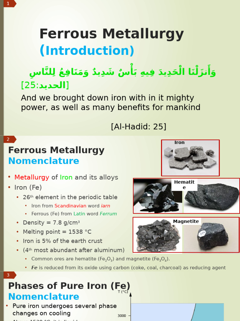 Naturally Occurring Iron in Metallurgy | PDF | Iron | Steel