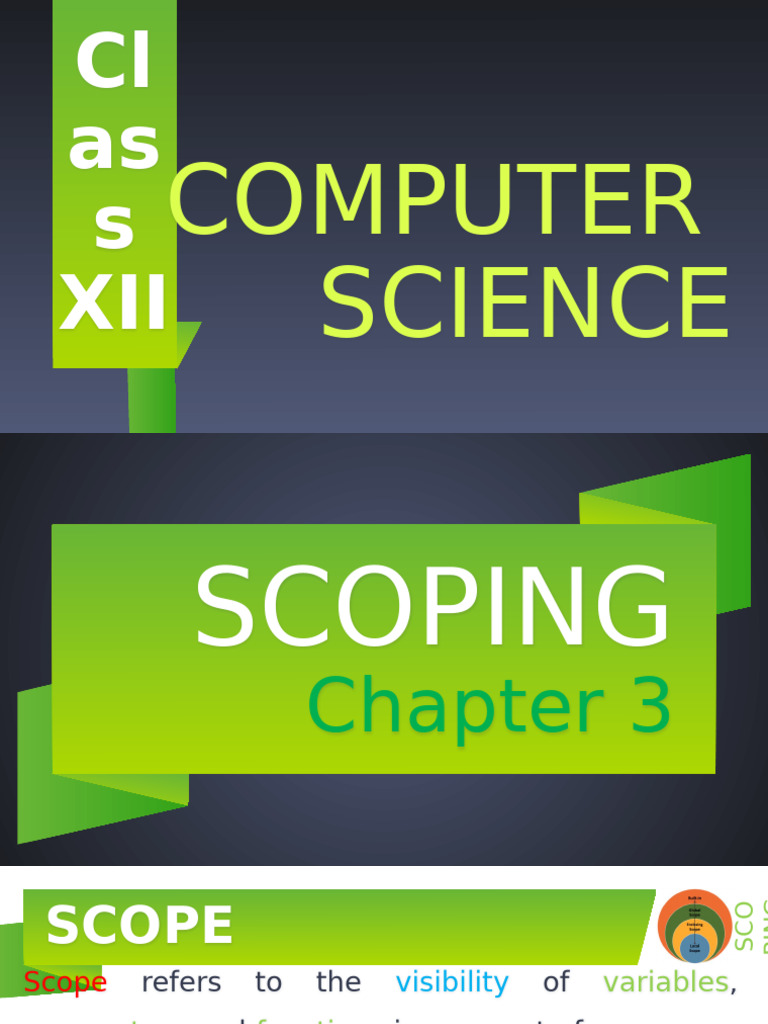 Understanding Variable Scope in Python | PDF | Class (Computer ...