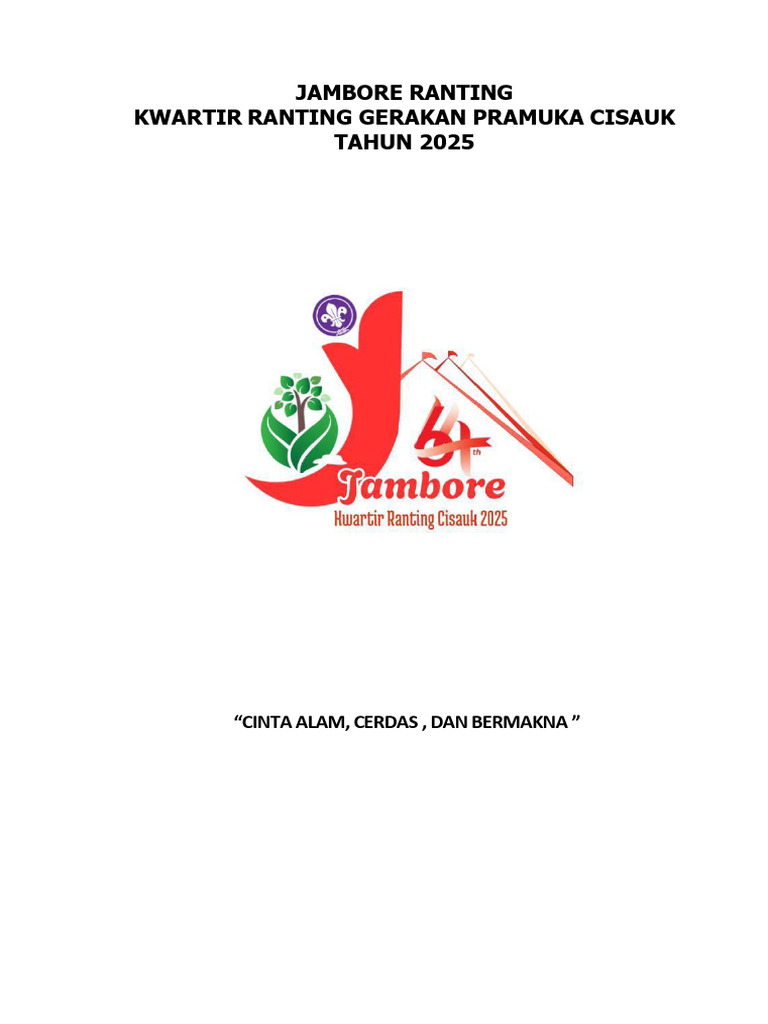 Juknis Jambore Ranting 2025 Pramuka | PDF