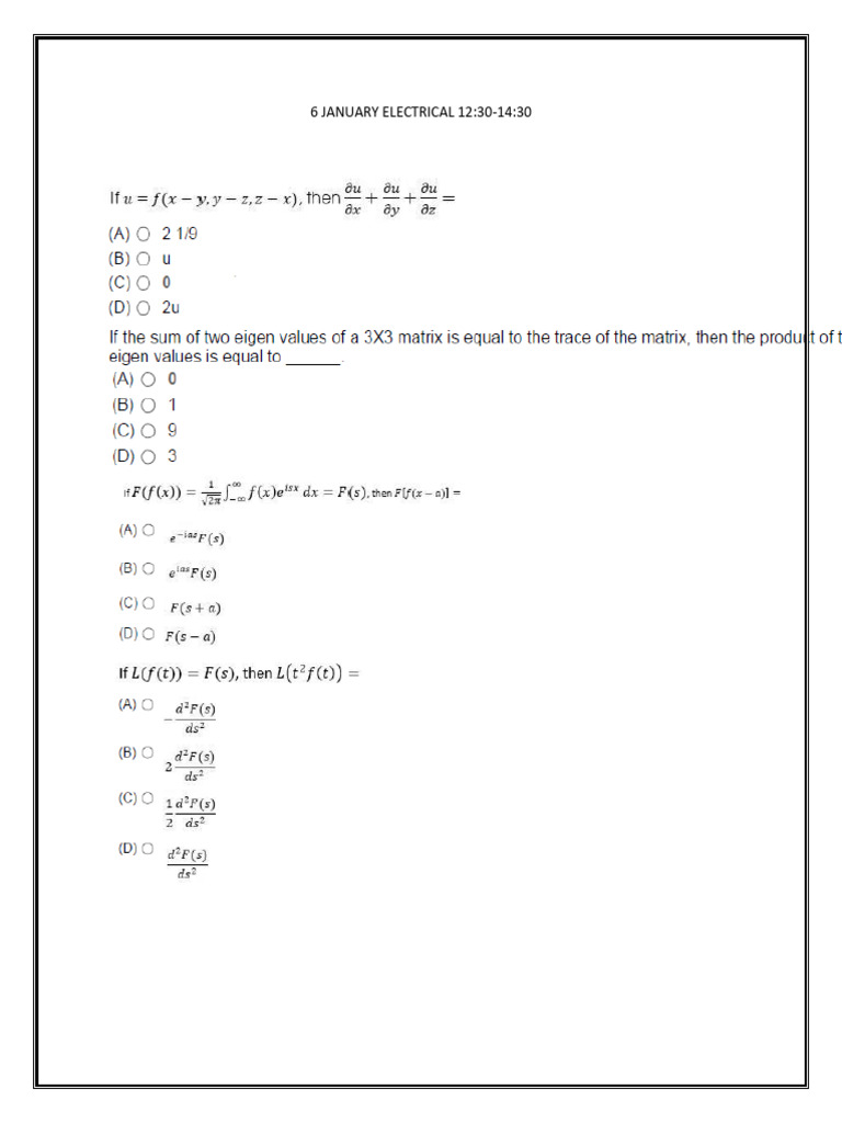 6 January Electrical 12 | PDF