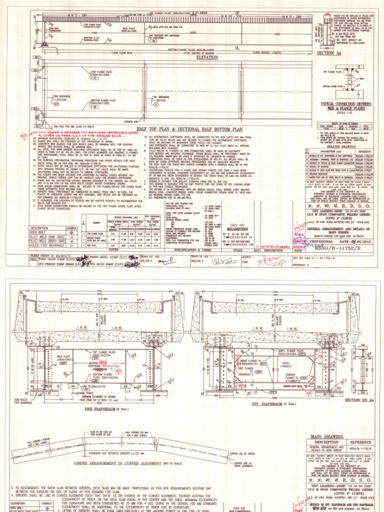 Composite Plate RDSO B 11752 12.2m | PDF