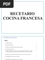 Recetario Cocina Francesa