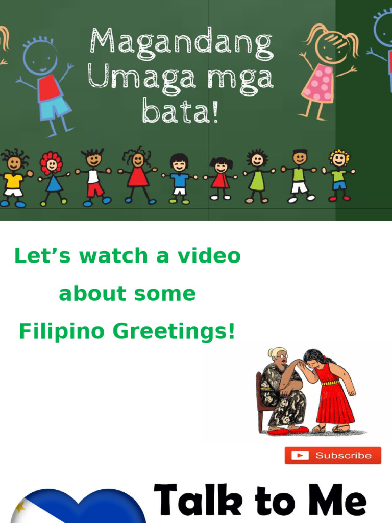 Filipino 1 Greetings | PDF