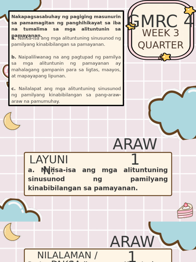 Q4 - GMRC - PPT - Week 3 | PDF