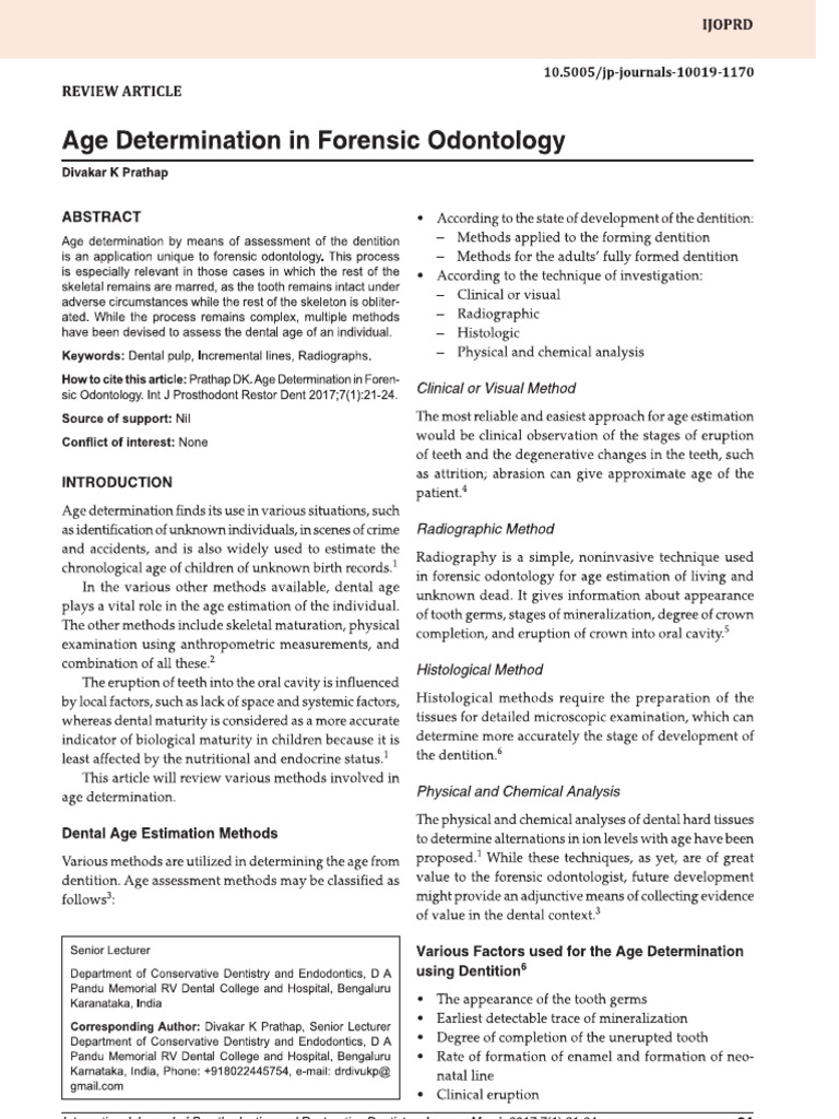 Age Estimation | PDF