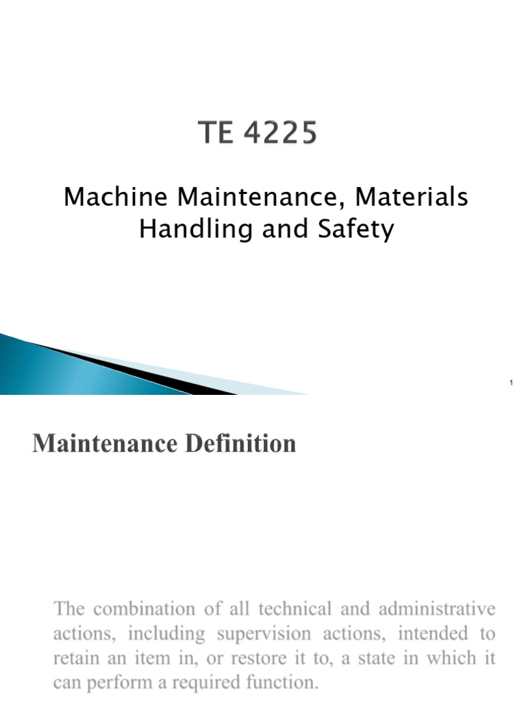 Machine Maintenance and Cost Management | PDF | Economies | Business