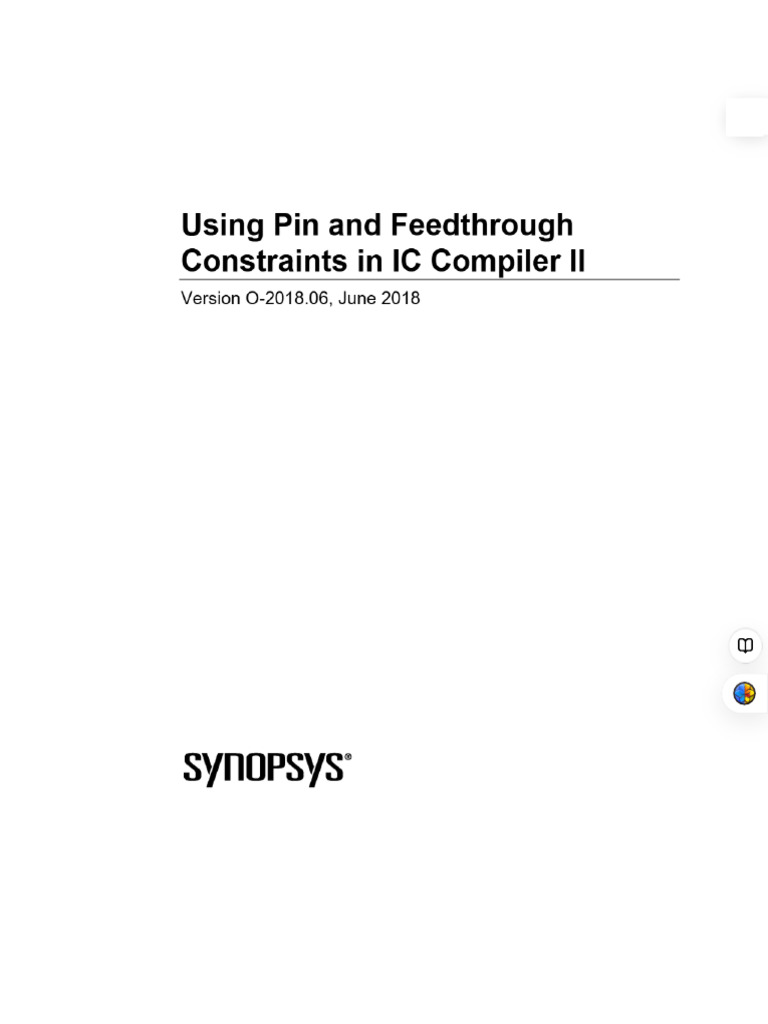 IC Compiler II Pin Constraints O-2018.06 - ICCII - Pin - Constraints ...