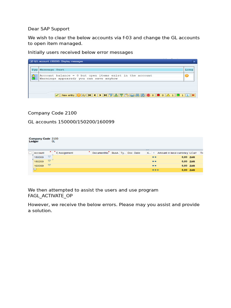 OEQ+Balance+Sheet+-+Open+Item+Management++ (FAGL ACTIVATE OP) | PDF