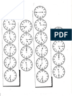 Cut-Out Clocks for It's Jingle Time