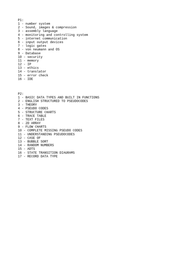 Computer Science Concepts Overview | PDF