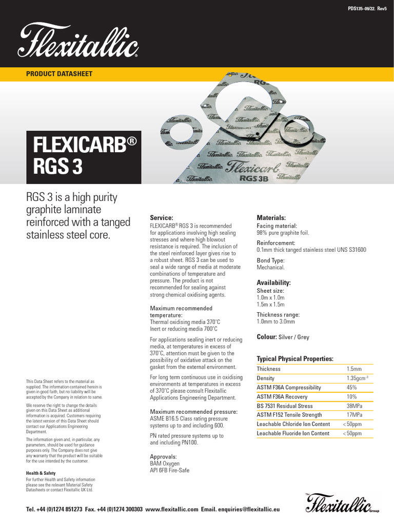 Flexicarb RGS 3 Product Overview | PDF | Stainless Steel | Applied And ...