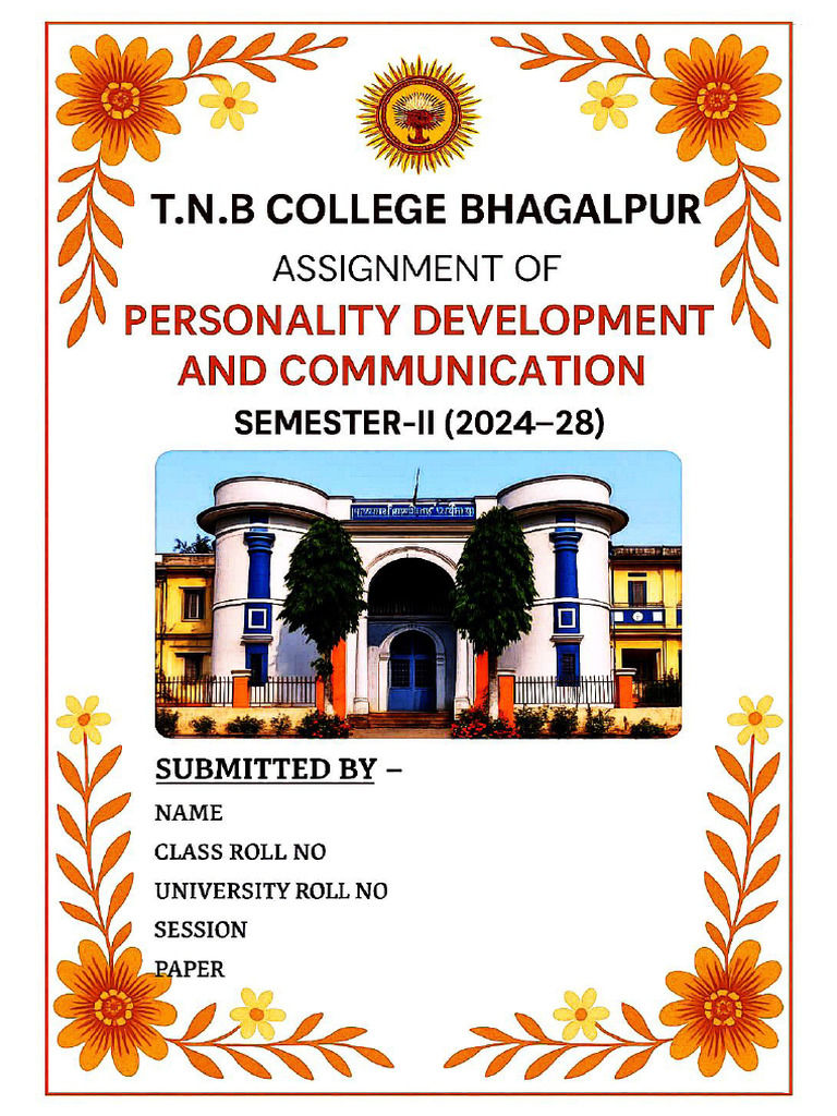 Sec 2 Personality Development and Communication Assignment | PDF