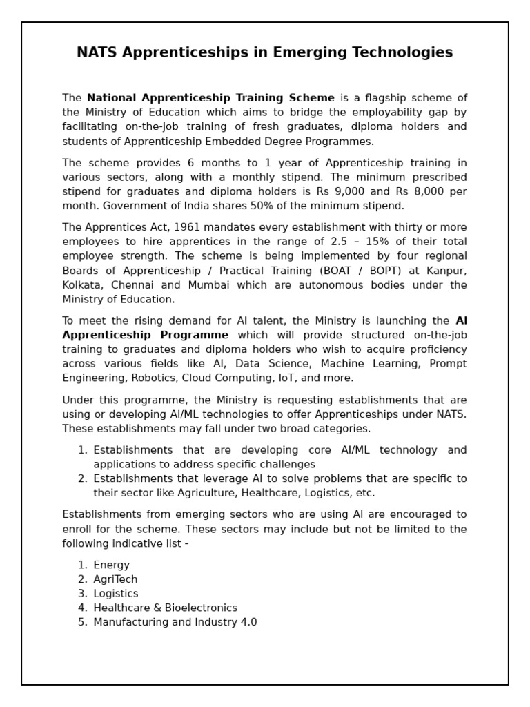 AI Apprenticeship Program Overview | PDF | Apprenticeship | Artificial ...