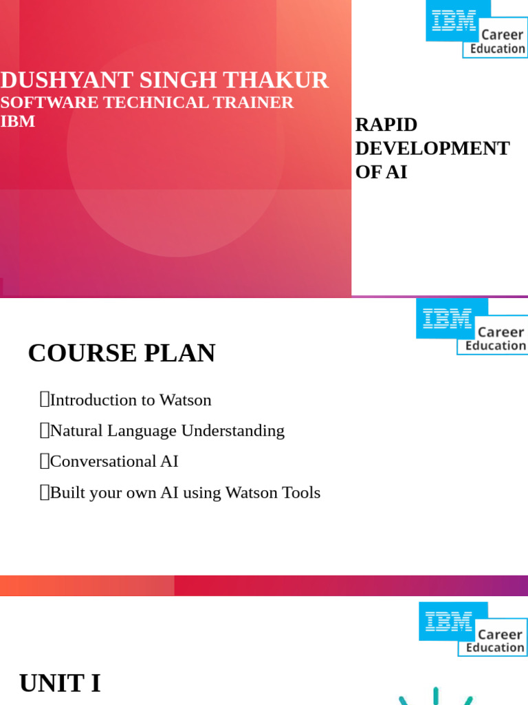 AI Development Course Overview | PDF | Cloud Computing | Artificial ...