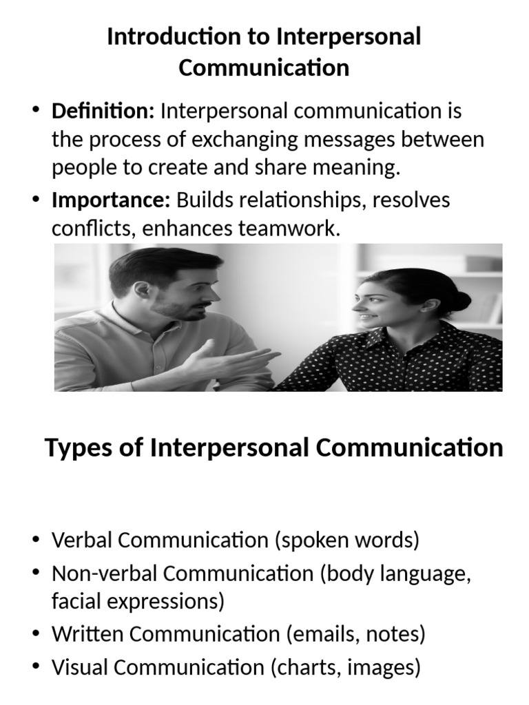 Understanding Interpersonal Communication | PDF