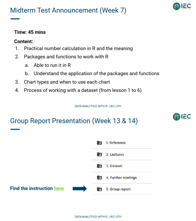 Midterm and Group Report Requirements | PDF