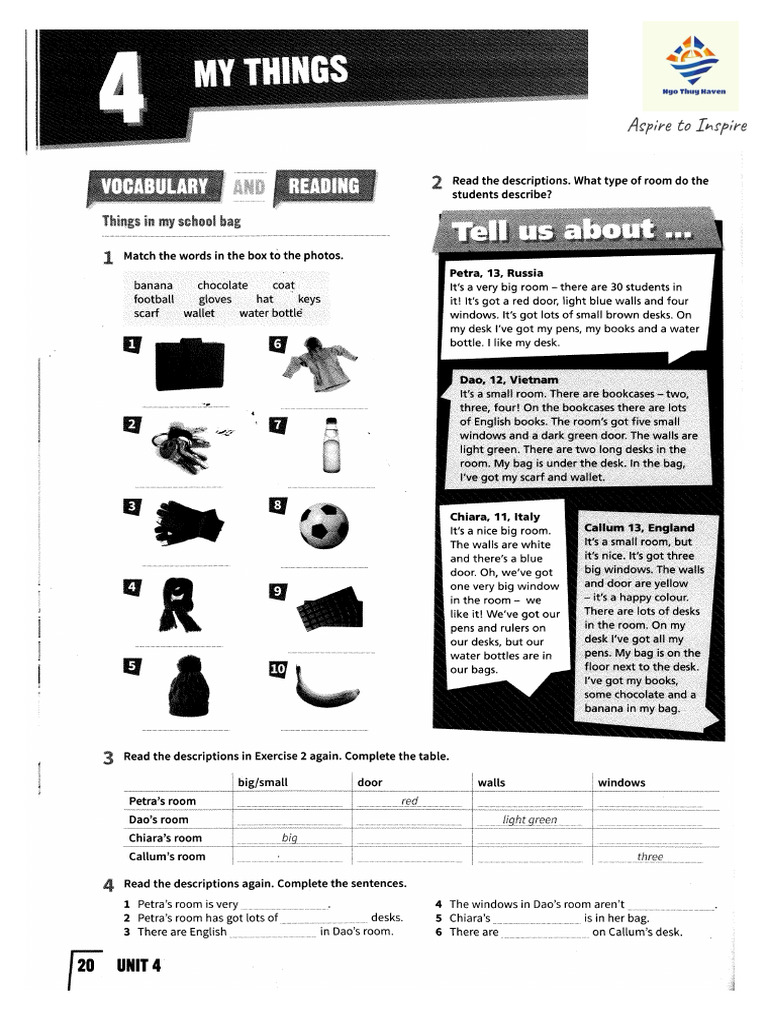 WB. Unit 4 Haven | PDF