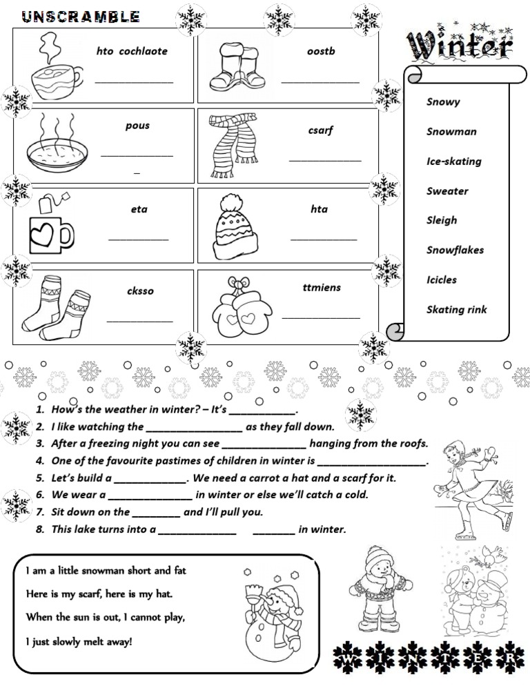 Winter (worksheet)