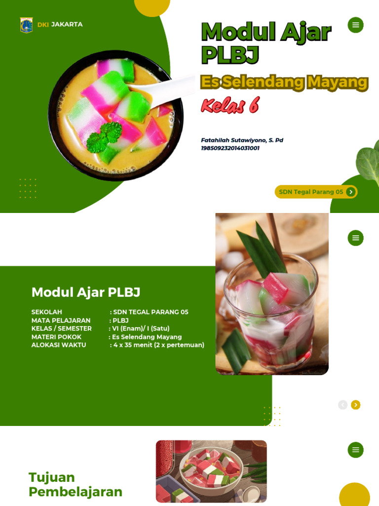 Modul Ajar Plbj Kelas 6 Es Selendang Mayang Pdf