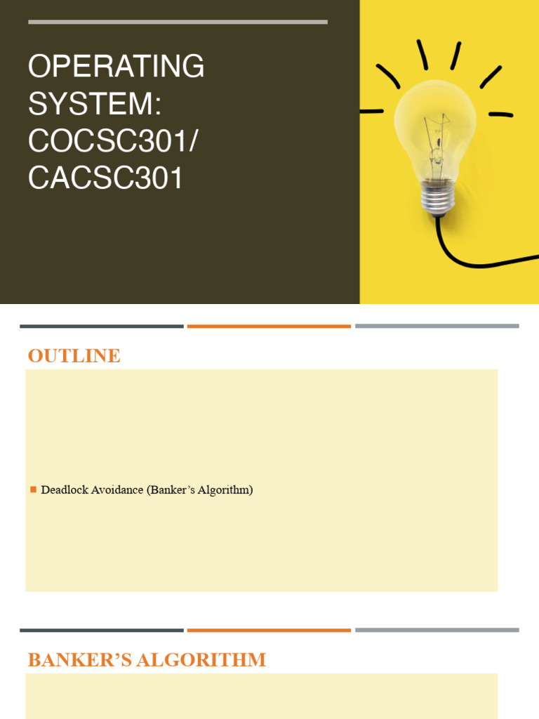 Banker’s Algorithm for Deadlock Avoidance | PDF | Mathematics ...