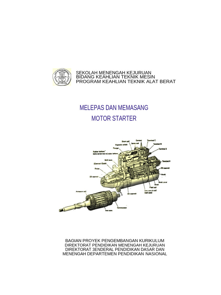 Melepas dan Memasang Motor Starter | PDF