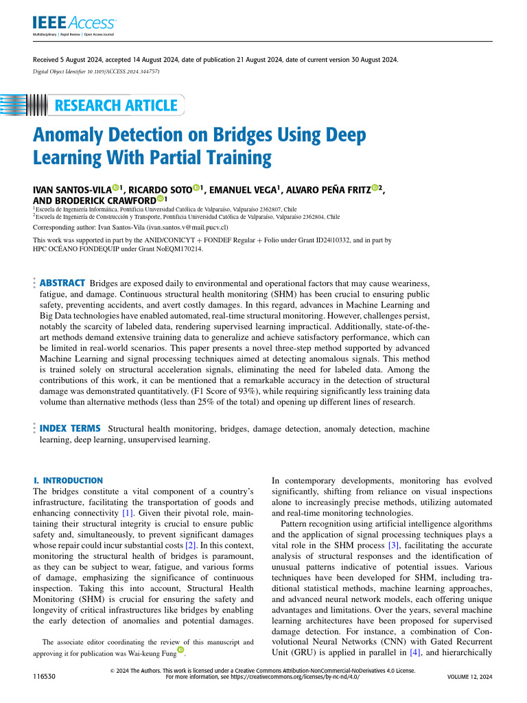 Deep Learning for Bridge Anomaly Detection | PDF | Machine Learning ...
