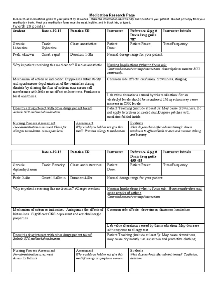 Comprehensive Medication Research Guide | PDF | Allergy ...