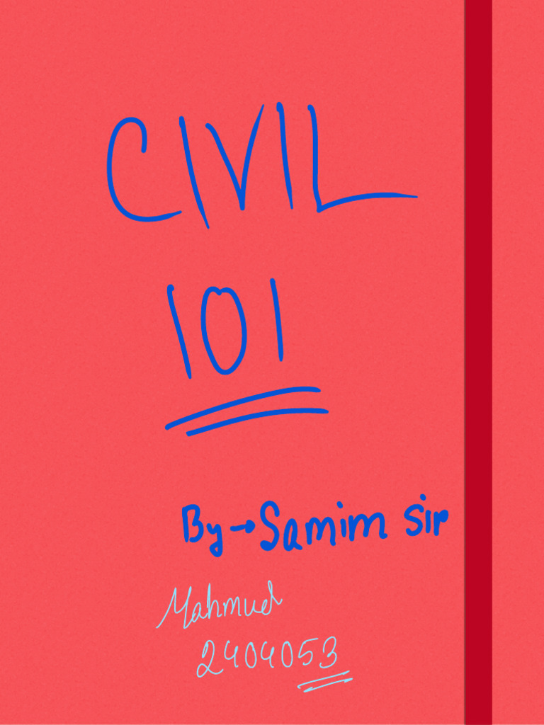 Class-lecture-of-Samim-Sir BUET CE 1-1 Lecture | PDF