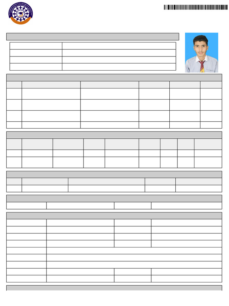 BUITEMS Fall 2025 Admission Application | PDF