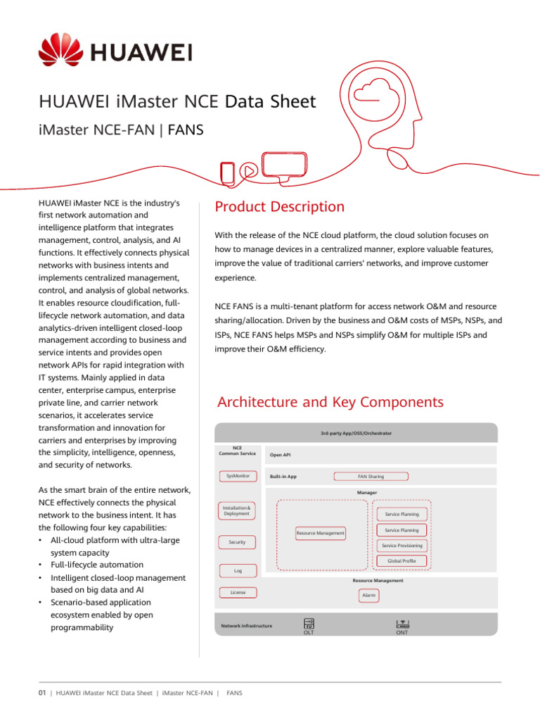 Huawei NCE-FANS: Multi-Tenant O&M Platform | PDF | Cloud Computing ...