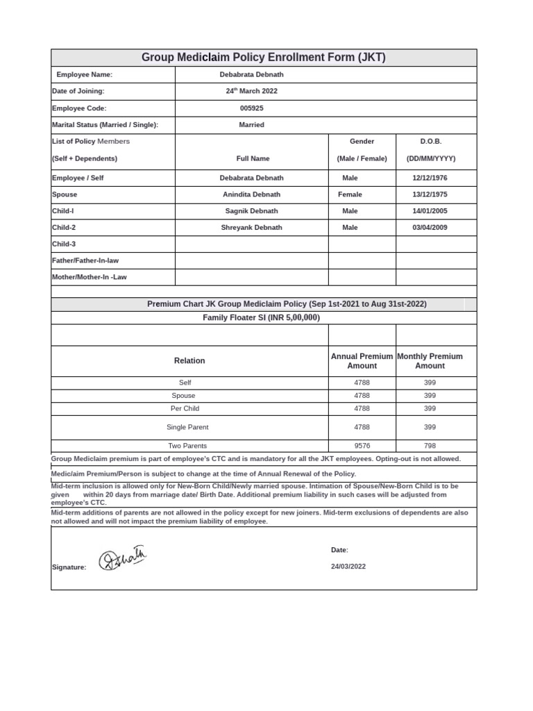 GMC Form - V0 | PDF | Social Psychology | Marriage, Unions And Partnerships