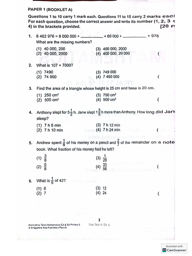 Maths Exam File | PDF