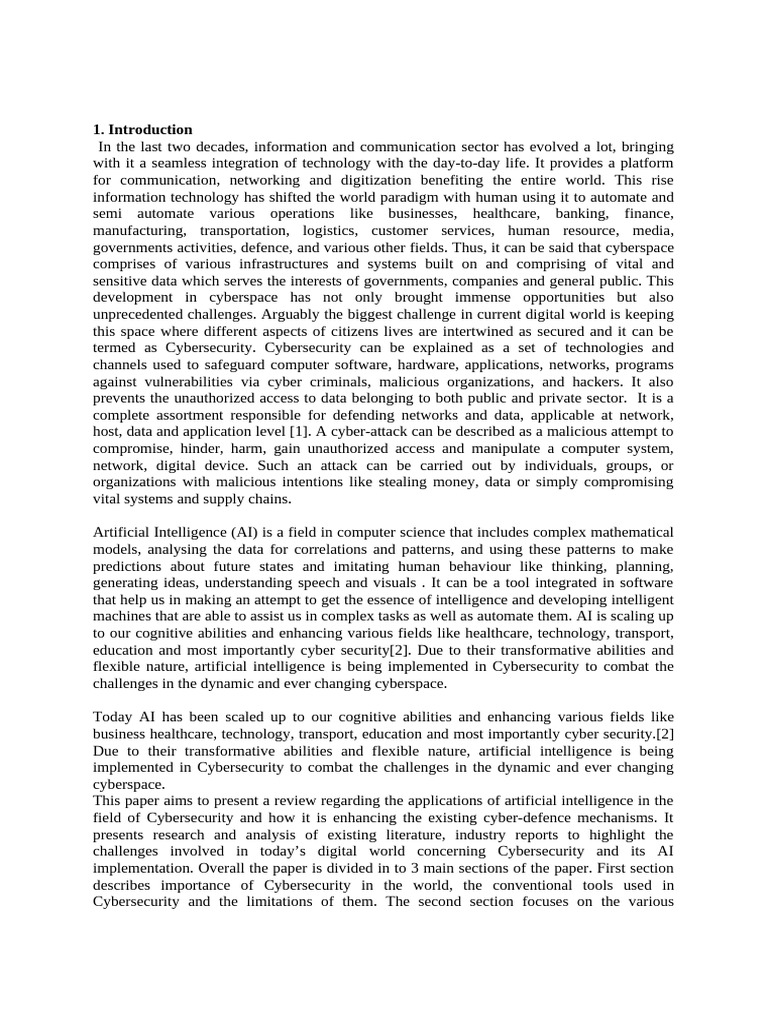 AI Applications in Cybersecurity | PDF | Computer Security | Security
