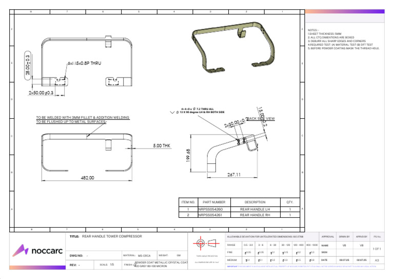 Rear Handle Design for Tower Compressor | PDF | Industrial Processes ...