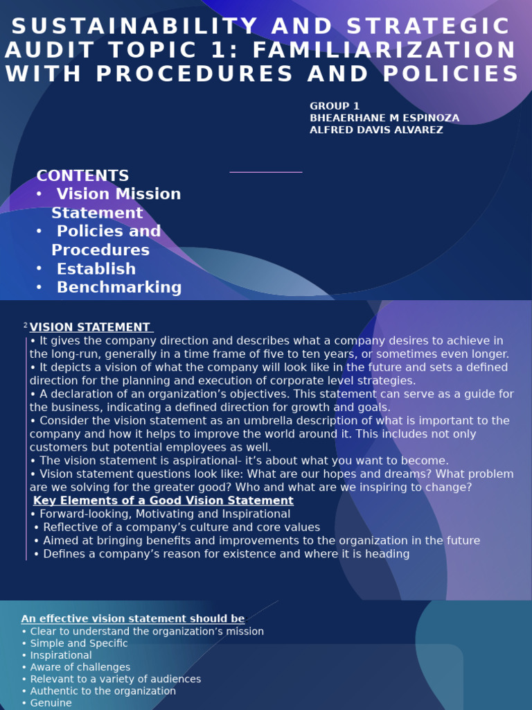 Vision and Mission Statement Essentials | PDF | Goal | Policy