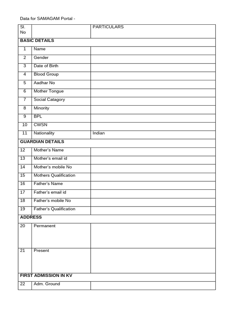 Samagam Portal Data-1 2 | PDF