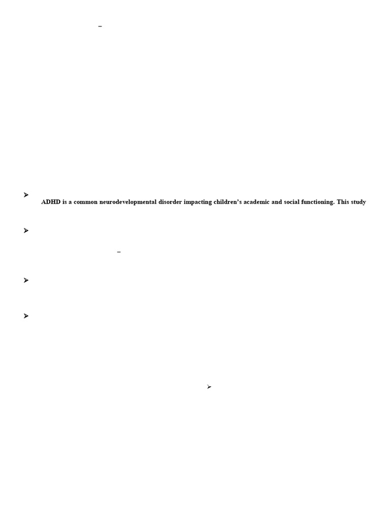 Neurocognitive Exercises for ADHD Attention | PDF | Attention Deficit ...