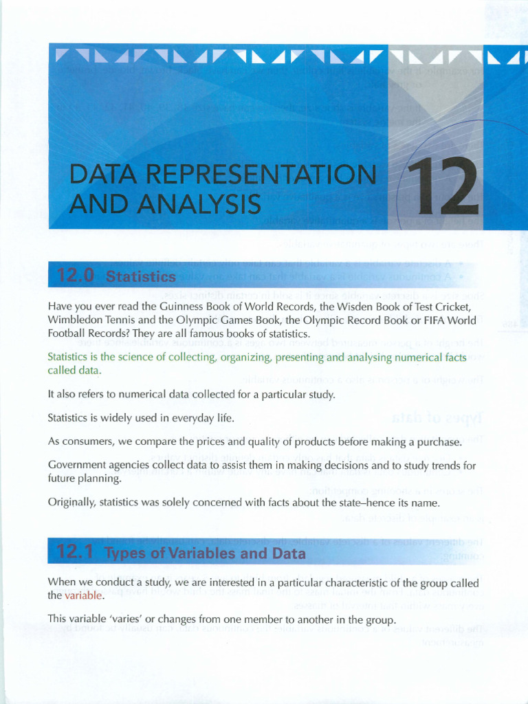 Data Representation and Analysis | PDF