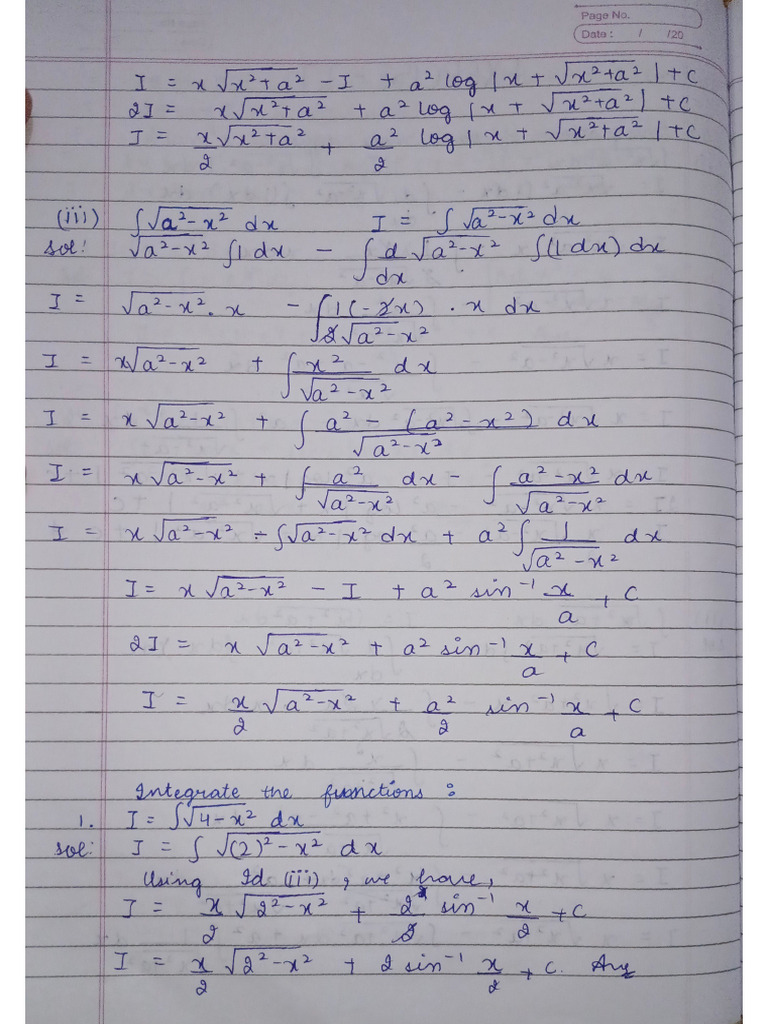 Integration of Some Other Types | PDF