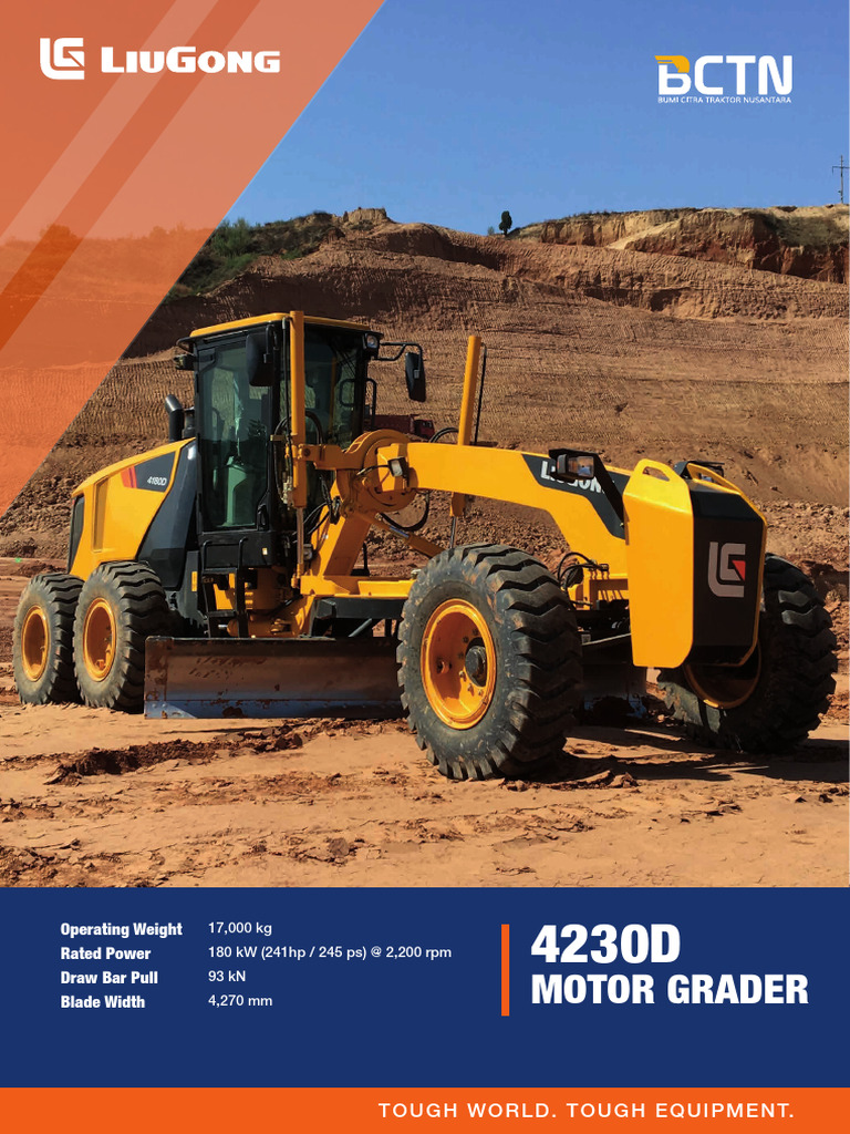 4230D Motor Grader Specifications and Features | PDF | Pump | Vehicle ...