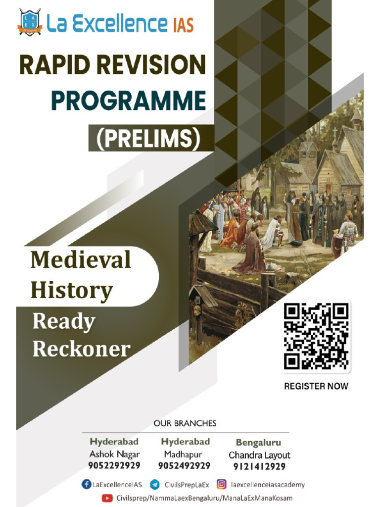 Medieval History Prelims Guide 2022 | PDF