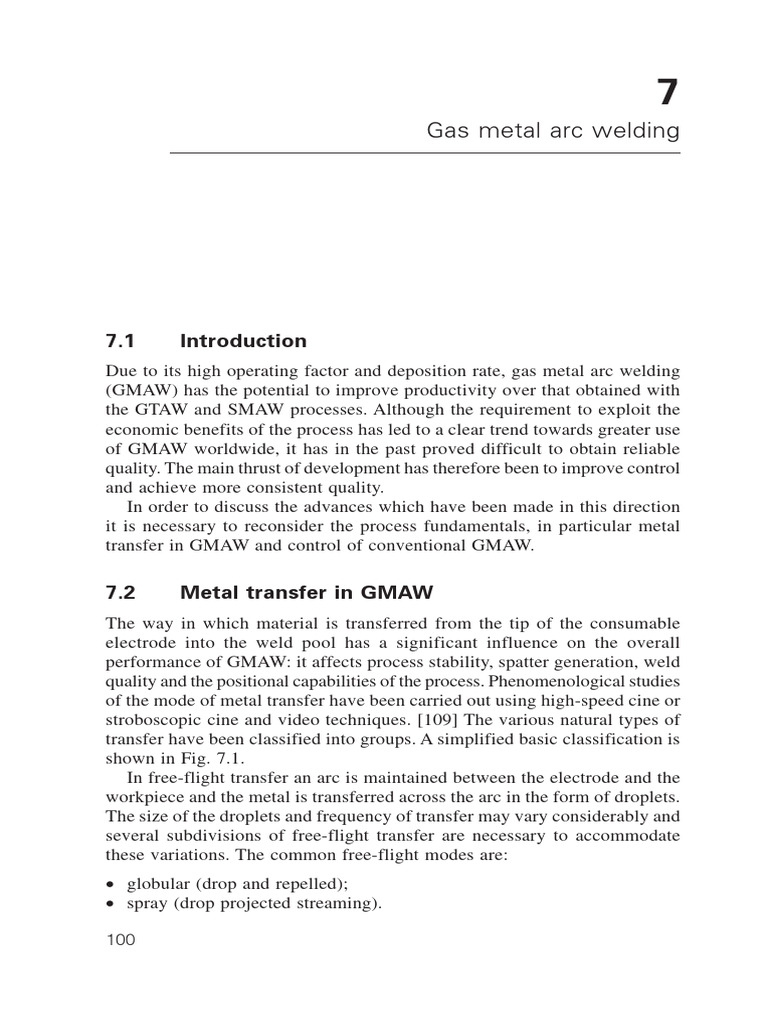 Advanced Welding Processes - (7 Gas Metal Arc Welding) | PDF | Welding ...