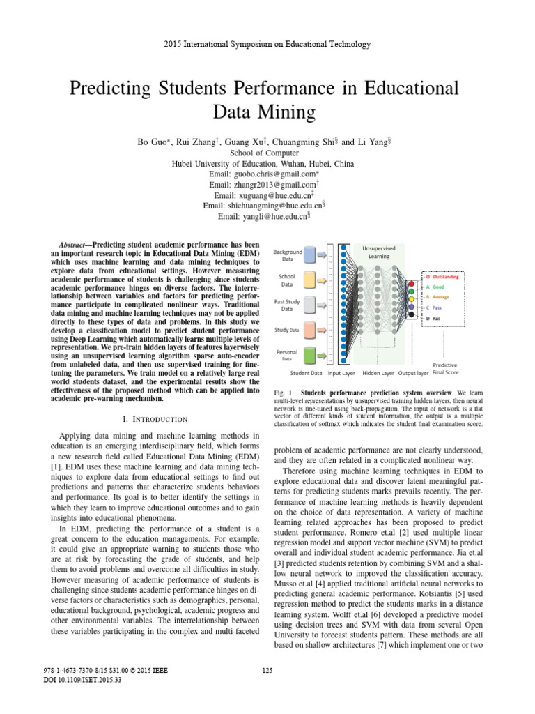 Deep Learning for Student Performance Prediction | PDF | Machine ...