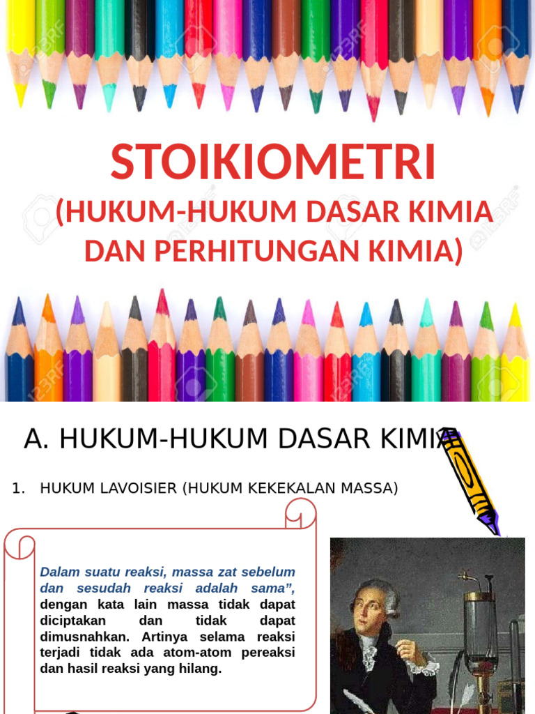 Stoikiometri dan Hukum Dasar Kimia | PDF