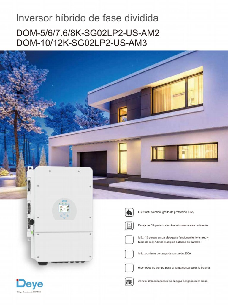 Modernización de Sistema Solar SUN-5K | PDF | Corriente continua ...