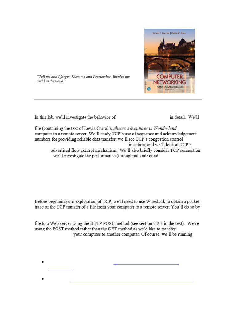 Wireshark TCP v2 | PDF | Transmission Control Protocol | Network Congestion