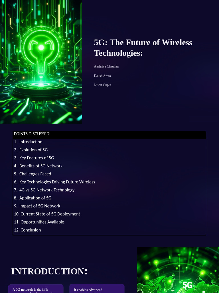 Future of 5G Wireless Systems | PDF | Internet Of Things | 4 G