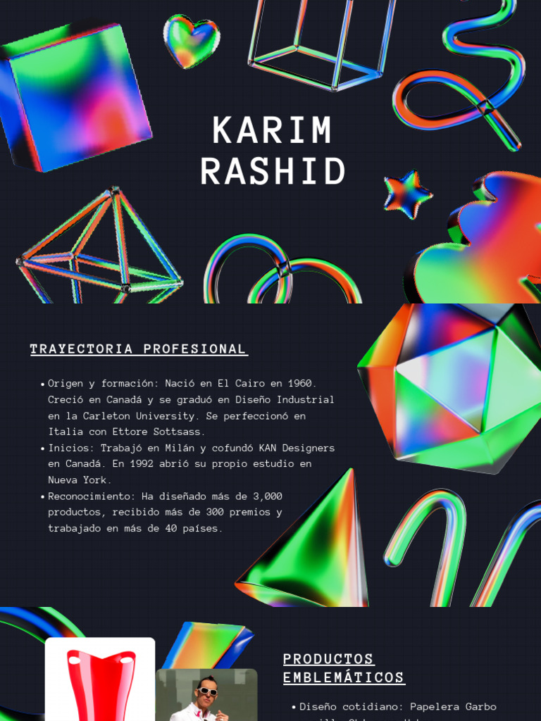 Trayectoria y Filosofía de Karim Rashid | PDF