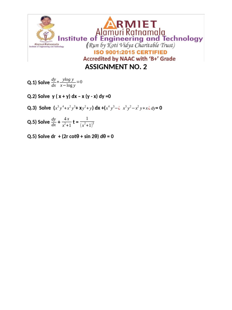 Sem 2 2023-24 Assignment No 2 | PDF
