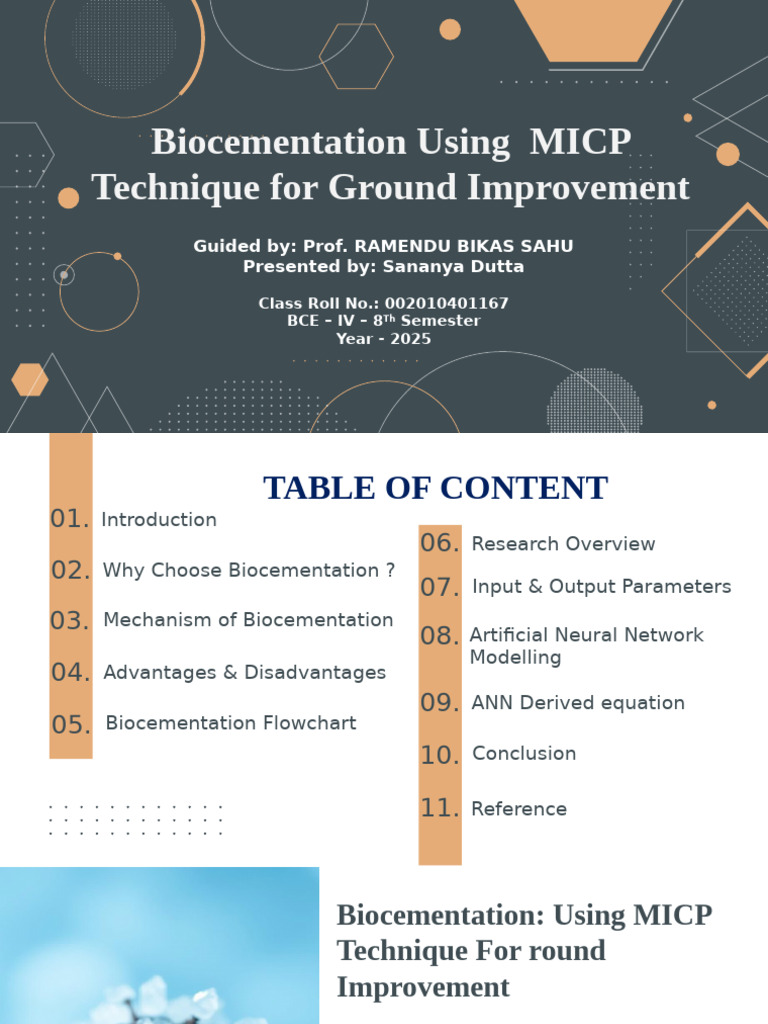 Biocementation Using MICP Technique For Ground Improvement - Major ...
